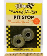 1965 K&amp;B Aurora 1:24 1:25 Slot Car Pit Stop Parts 1 1/8&quot; GERMAN SLICK TI... - $7.99