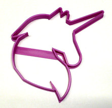 Unicorn Face Head Outline Magical Animal Cookie Cutter USA PR2043 - £2.36 GBP