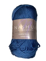 Nashua Handknits Creative Focus Cotton DK Yarn Mercerized Egyptian 245 Blue - £3.27 GBP