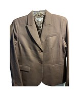 Pendleton Women’s Blazer Jacket Two Button 100% Wool Brown Size 12 Long ... - $24.75