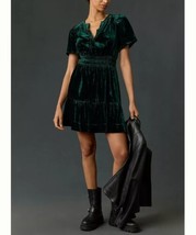 Anthropologie The Somerset Mini Dress: Velvet Edition S - £78.69 GBP