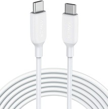 USB C Cable 60W, 10ft Anker Powerline III USB-C to USB-C Cable 2.0 MacBook Pro - £24.20 GBP