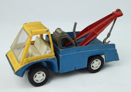 Vintage 1969 Diecast Hubley Toy Wrecker Tow Truck Gabriel Blue Yellow VG cond - $23.75