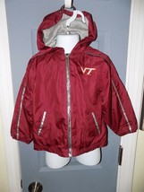Team Athletics Virginia Tech Lightweight Hooded Windbreaker Jacket Size 4T EUC - £15.73 GBP