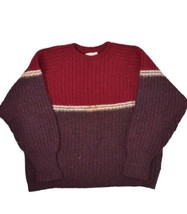 Vintage Archie Brown &amp; Son Shetland Wool Sweater Mens L Raglan Chunky Be... - £35.53 GBP