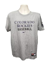 Nike Colorado Rockies Baseball Adult Large Gray TShirt - £11.66 GBP