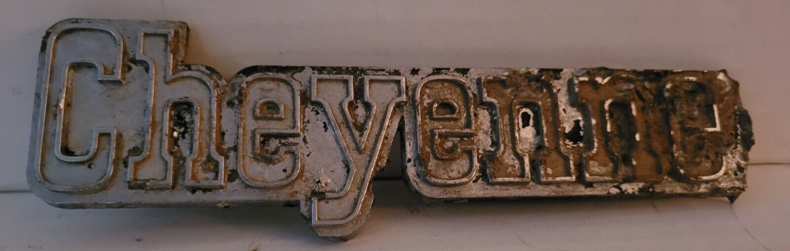 Cheyenne Emblem Automobile Restoration Collectible Decorative Man Cave G... - $9.99