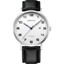 Bering Men&#39;s Watch Analog Quartz With Kalbsleder-Armband 18640-404 (FEDE... - $98.01