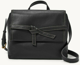 Fossil Willow Black Leather Crossbody Handbag SHB2324001 Bag NWT $178 Retail FS - £75.40 GBP