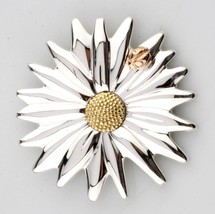 Tiffany &amp; Co Sterling Silver 18k Yellow &amp; Rose Gold Daisy Ladybug Brooch - $937.54