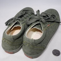 TAOS Star Sta-12844 Green Canvas Lace Up Sneaker Shoes Women Size US 5 EUC - £17.52 GBP