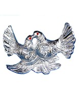 carving work Showpiece Figure  Aluminium Oxidize Love bird Pigeon   - $29.16