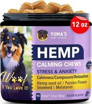 YUMA&#39;S Calming Chews for Dogs, Anxiety Relief and Stress, Separation, Ca... - £11.66 GBP