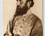 Confederate General Thomas J Jackson Leib Image Archives UNP Chrome Post... - $6.88