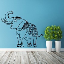 ( 47&quot; x 41&quot; ) Vinyl Wall Decal Lucky Elephant Trunk Up / Thailand Wise Wealth An - $54.42