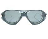 Vintage Falcon Aviators White Round Frames with Blue Snap On Shield Lenses - $69.29
