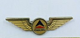Delta Airlines Logo Junior Pilot Wings Plastic Collectible Pin Lapel Vintage  - £16.84 GBP