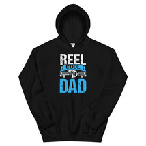 Reel Cool Dad Gifts From Daughter Funny Fishing Shirt Unisex Hoodie - £29.31 GBP
