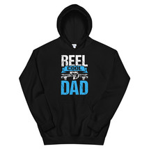 Reel Cool Dad Gifts From Daughter Funny Fishing Shirt Unisex Hoodie - £29.22 GBP