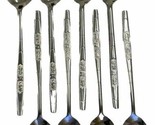 Golden Bell Long Spoons X 8 Piece Set Asian Chinese Lettering Fancy - $23.76