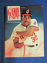 INDIANS GAME FACE MAGAZINE 1987 VOL. 1 NO. 1 OFFICIAL SOUVENIR MAGAZINE - $29.99