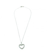 0.78ctw Round Brilliant Cut Diamond Heart Shape Pendant Necklace 18K Whi... - €3.126,91 EUR