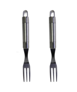 2 Pack 9&quot; Stainless Steel Serving Fork Salad Dinner Fish Dessert Cutlery - $147.56 MXN