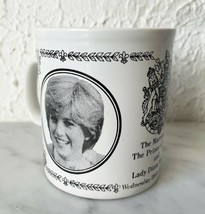 Vintage Lady Diana Spencer Marriage to Prince of Wales Mug Made in Engla... - $12.30
