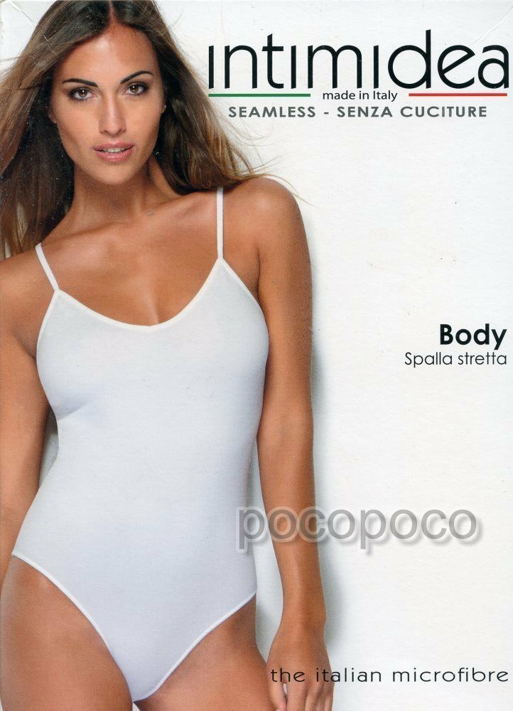 Body Narrow Shoulder Women&#39;s Microfibre Seamless Stretch Intimidea 510039 - $14.35+