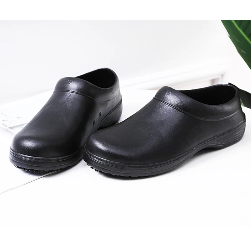 N unisex men s chef kitchen working shoes eva non slip waterproof oil proof mules clogs thumb200