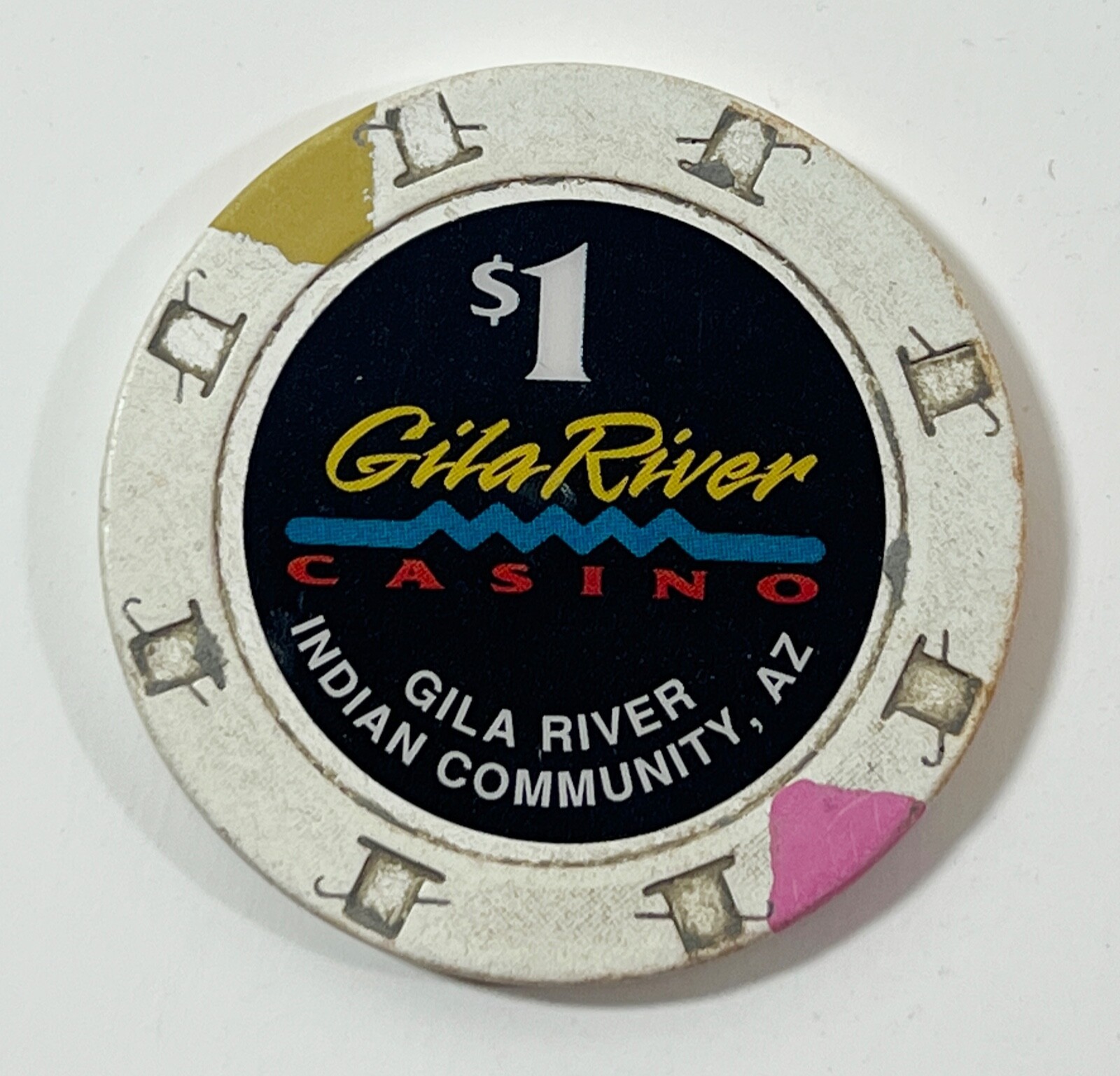 GILA RIVER CASINO $1 Casino Chip ARIZONA (SEE PHOTOS) - $3.95