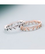 2020 Valentine Release Sterling Silver and Rose gold Regal Freehand Hear... - £12.91 GBP