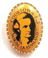 Cooktown Far North Queensland Australia Captain Cook Portrait Cameo Pin ... - €11,16 EUR