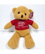 Teddy Bear Habitat For Humanity Stuffed Plush Brown red Shirt 11&quot; Home s... - €19,54 EUR
