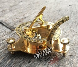 Brass Sundial Compass Clock West London Working Sun Maritime Vintage Sailor Gift - £19.26 GBP