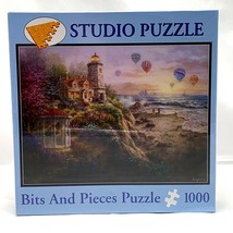 Studio Puzzle Bits and Pieces 1000 20 x 27 inches Castle Hot Air Balloons - $26.18