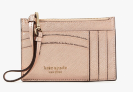 Kate Spade Spencer Metallic card Case holder wristlet Key Fob ~NWT~ Rose... - £45.76 GBP