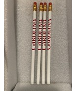 4 Carolina Rice White Pencils w/Brand Name 7.5&quot; *NEW/Unused* BT6 - €8,54 EUR