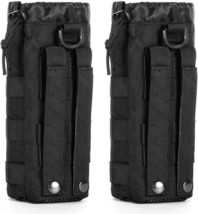 Upgraded Sports Water Bottles Pouch Bag, Tactical Drawstring Molle Water... - $29.92