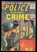 Police Against Crime #8 1955 Jailbreak Cover -- A-BOMB G - £46.52 GBP
