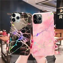 Marble Shockproof Silicone Case Cover For iPhone 12 Pro Max mini 11 XS MAX XS XR - £31.04 GBP