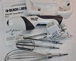 Black &amp; Decker Gizmo Twist Hand Mixer w/ Charger 3 Attachments mount cor... - $74.00