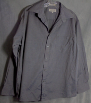 Eighty Eight Men&#39;s Large Gray Long Sleeve Button Down Shirt Polka Dot - £5.75 GBP