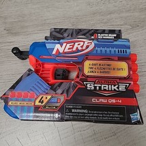 BRAND NEW Nerf Alpha Strike Claw QS-4 Gun &amp; 4 Blasting Darts Hasbro Toy - £4.33 GBP