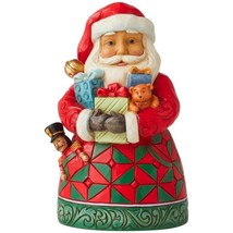Jim Shore Heartwood Creek Santa with Gifts Pint-Sized Figurine, 5.12&quot; NI... - $38.99