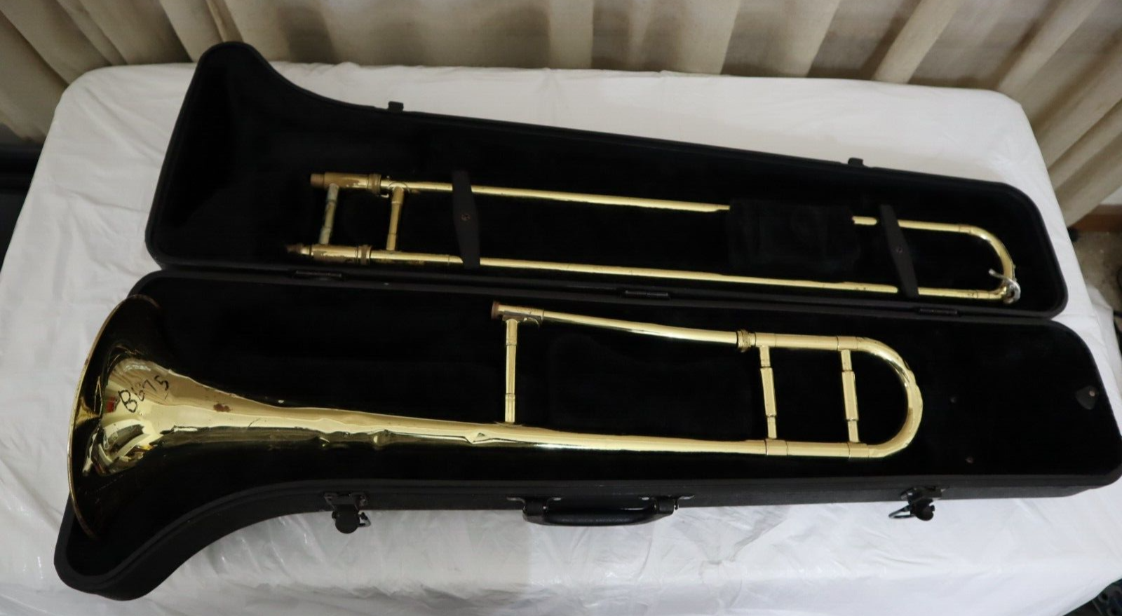 Holton by Leblanc Trombone &amp; Case, No Mouthpiece for Parts or Repair - $49.45