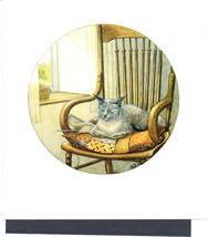 Zoe Stokes Original Vintage Funny Cats Art Print Cat Artwork Cats Home D... - $7.46