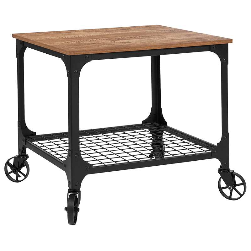 Rustic Wood Kitchen Bar Cart NAN-JH-17109-GG Item image 2