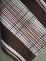 Alexander&#39;s Plaid Regimental Stripe Wide Tie Vintage 55 x 4 Imported Pol... - $14.24