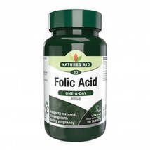 Folic Acid 90 Tablets Natures Aid - $6.00